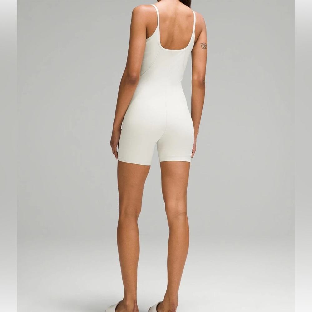 Lululemon White Ribbed Contoured Unitard - Picture 2 of 10